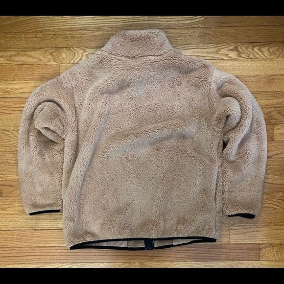 PINK Victoria’s Secret Teddy Sherpa Jacket Women’s Large Brown Full Zip NWT Coat - Picture 2 of 7